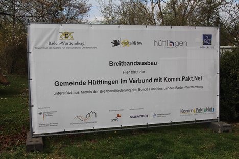 Banner zum Breitbandausbau