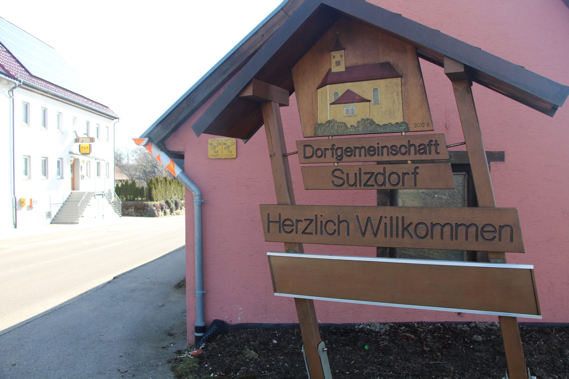 Infotafel der Dorfgemeinschaft Sulzdorf